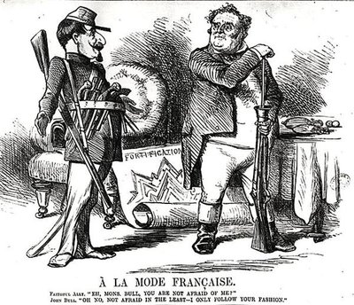 A La Mode Francaise, from Punch, or the London Charivari, August 4th, 1860 by English School